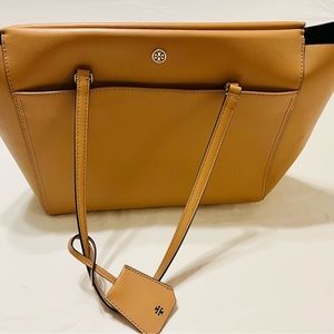 TORY BURCH very large camel tote